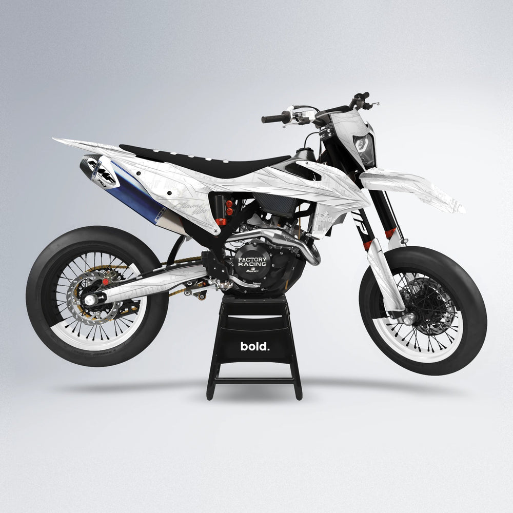 VICTORY supermoto graphics kit in White