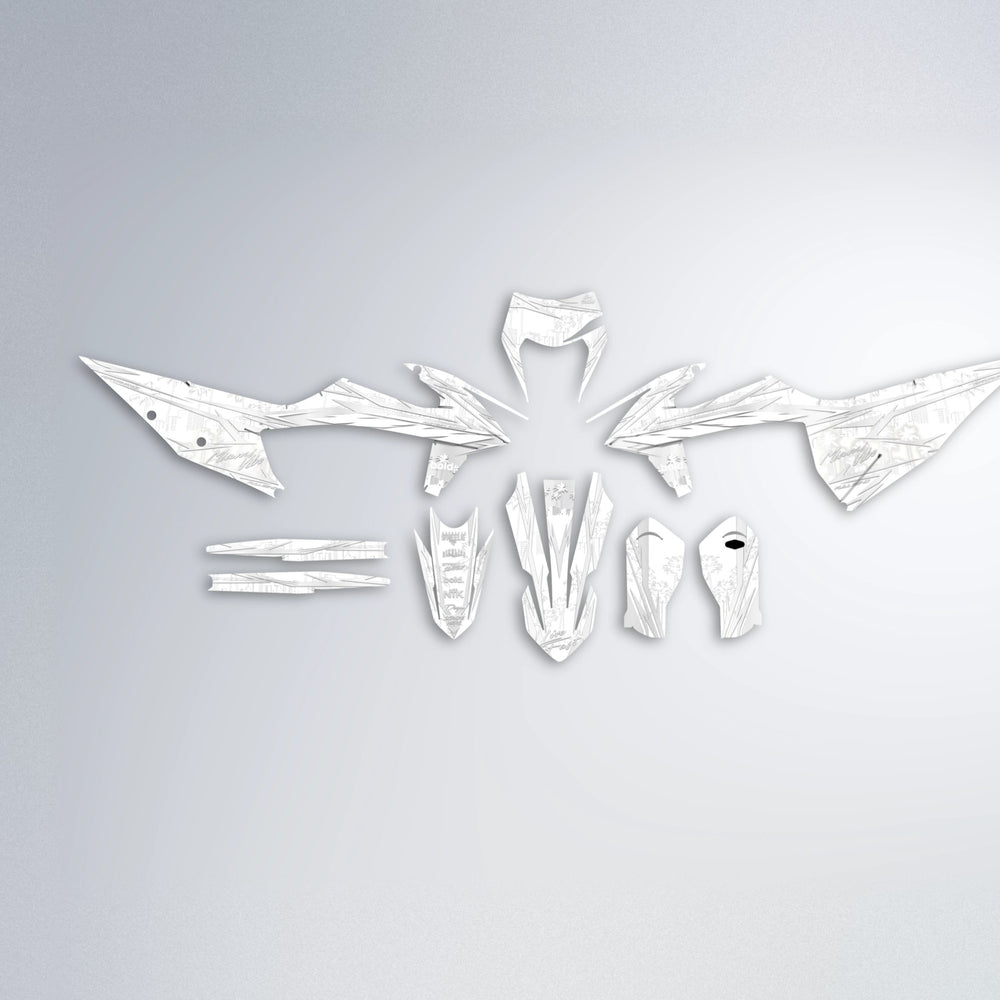 VICTORY graphics kit parts layout in White