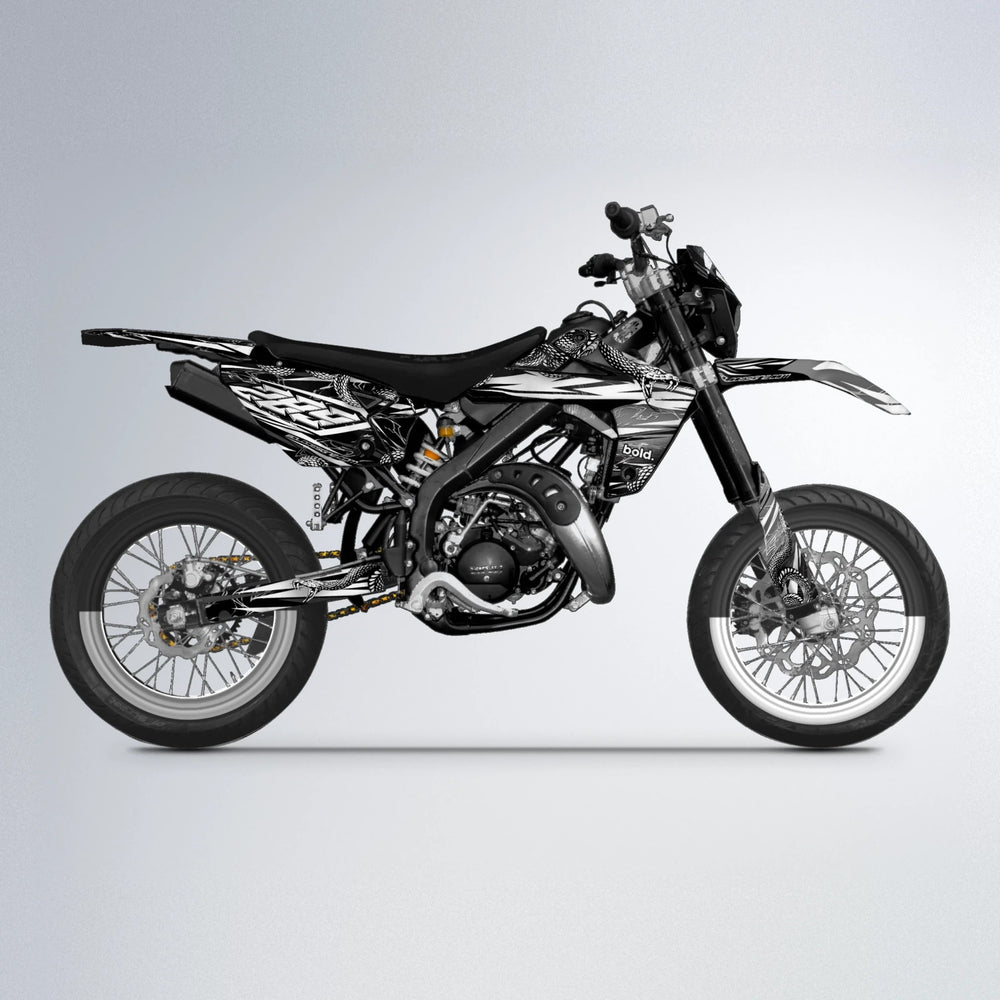 VIPER Rieju MRT supermoto graphics kit in White