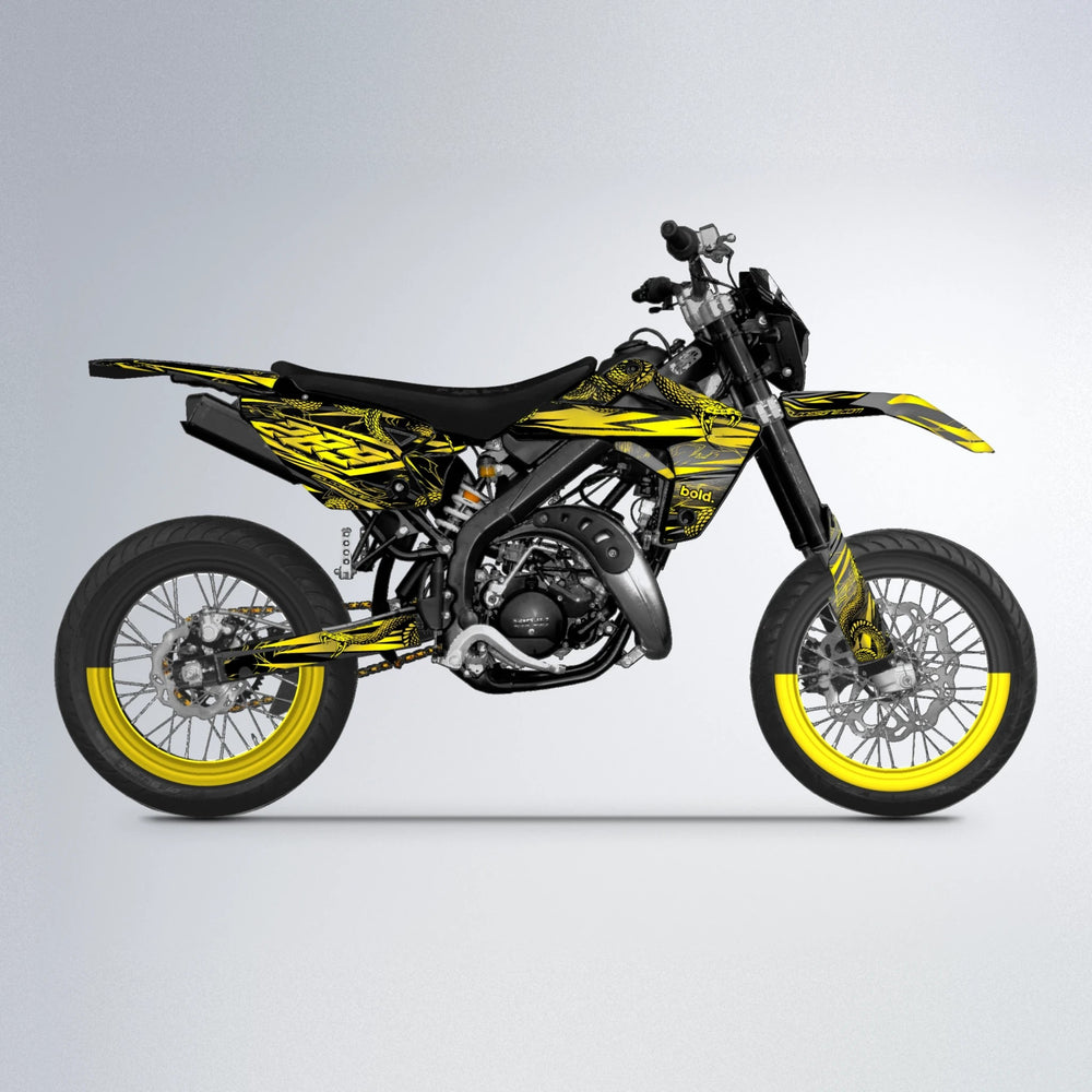 VIPER Rieju MRT supermoto graphics kit in Yellow