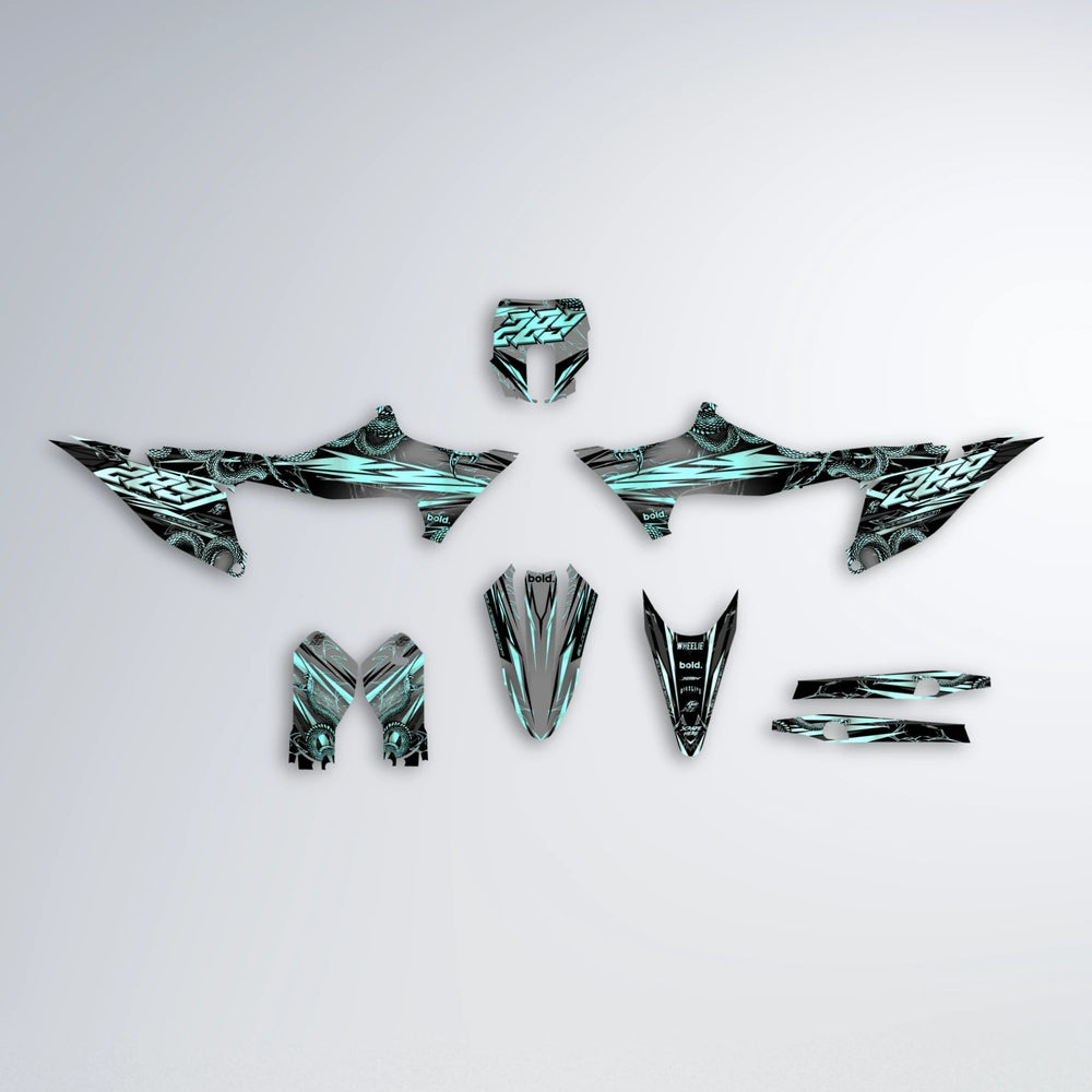 VIPER Stark Varg MX graphics kit parts layout in Mint