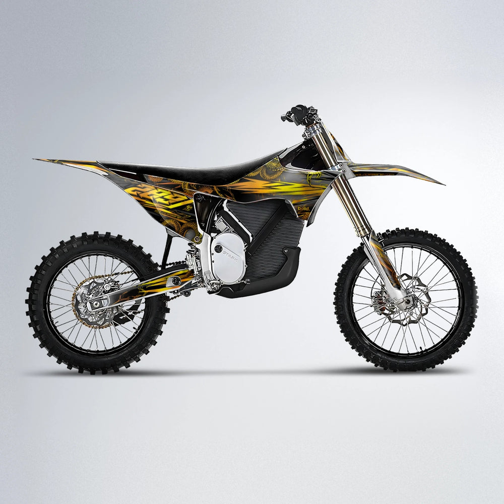 VIPER Stark Varg MX motocross graphics kit in Orange & Yellow