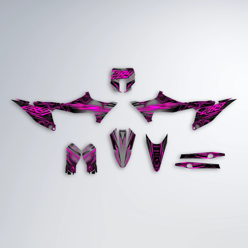 VIPER Stark Varg SM graphics kit parts layout in Pink
