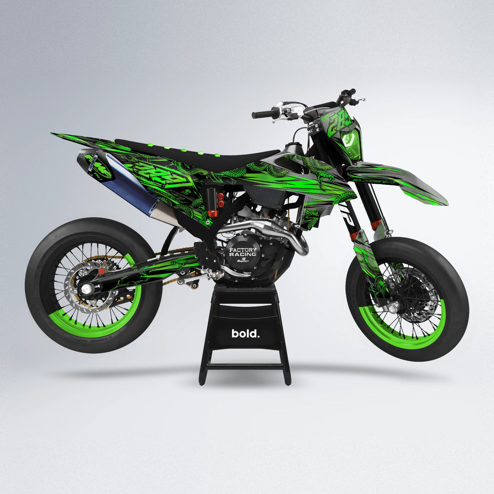 VIPER supermoto graphics kit in Green