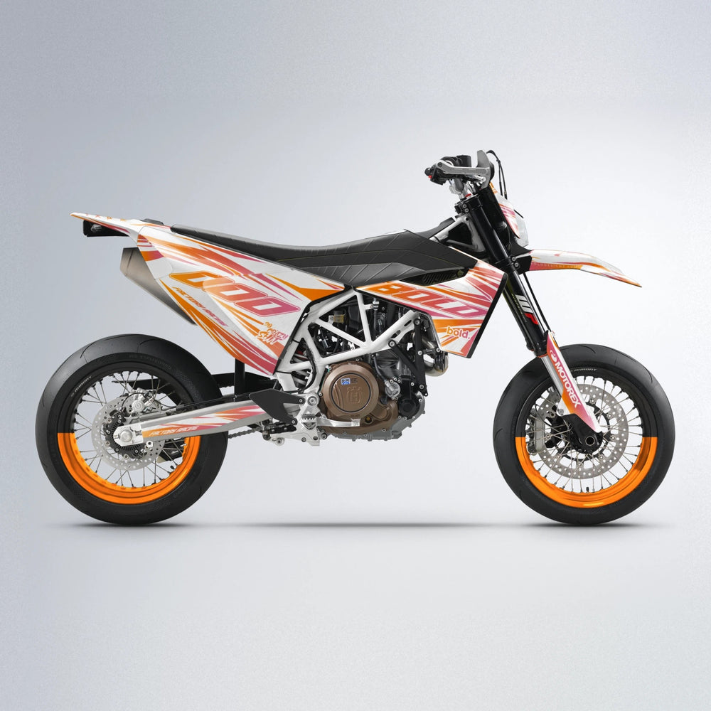 VITALY Husqvarna 701 supermoto graphics kit in Orange