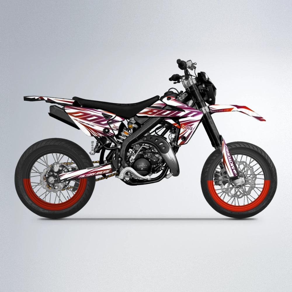 VITALY Rieju MRT supermoto graphics kit in Black & Red