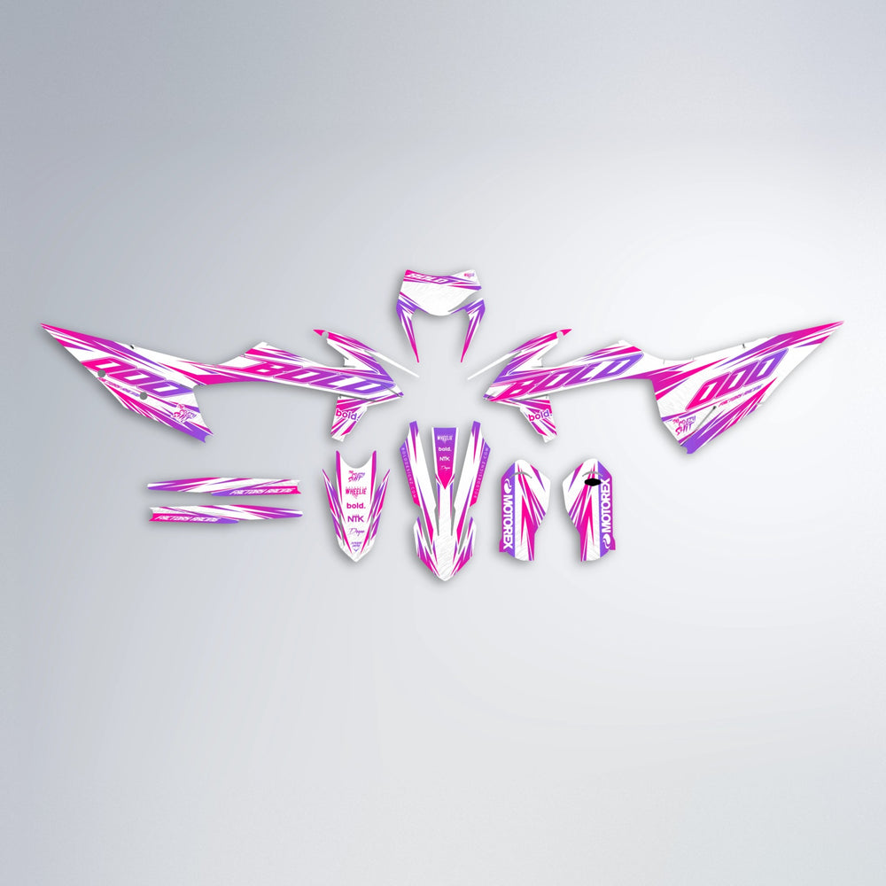 VITALY graphics kit parts layout in Pink
