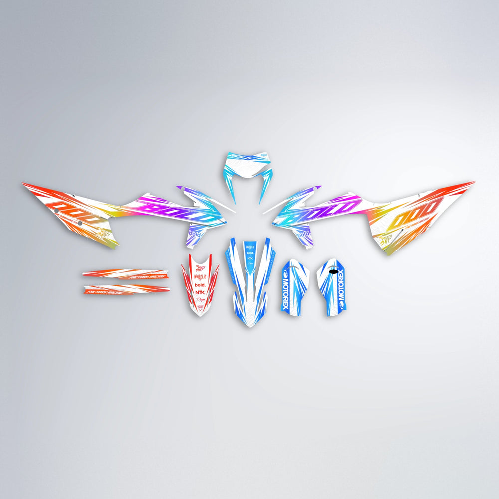 VITALY graphics kit parts layout in Sunset Fade