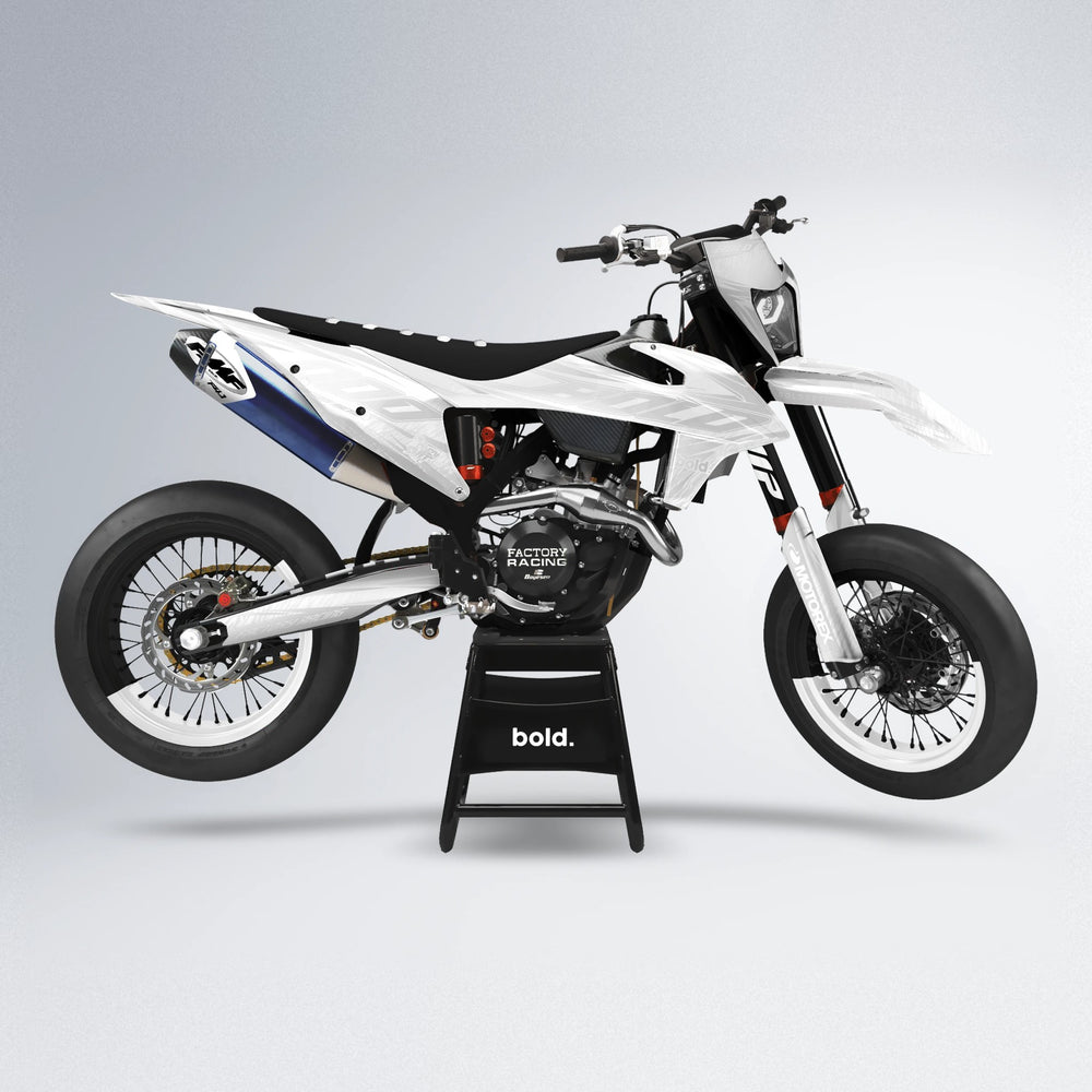 VITALY supermoto graphics kit in White
