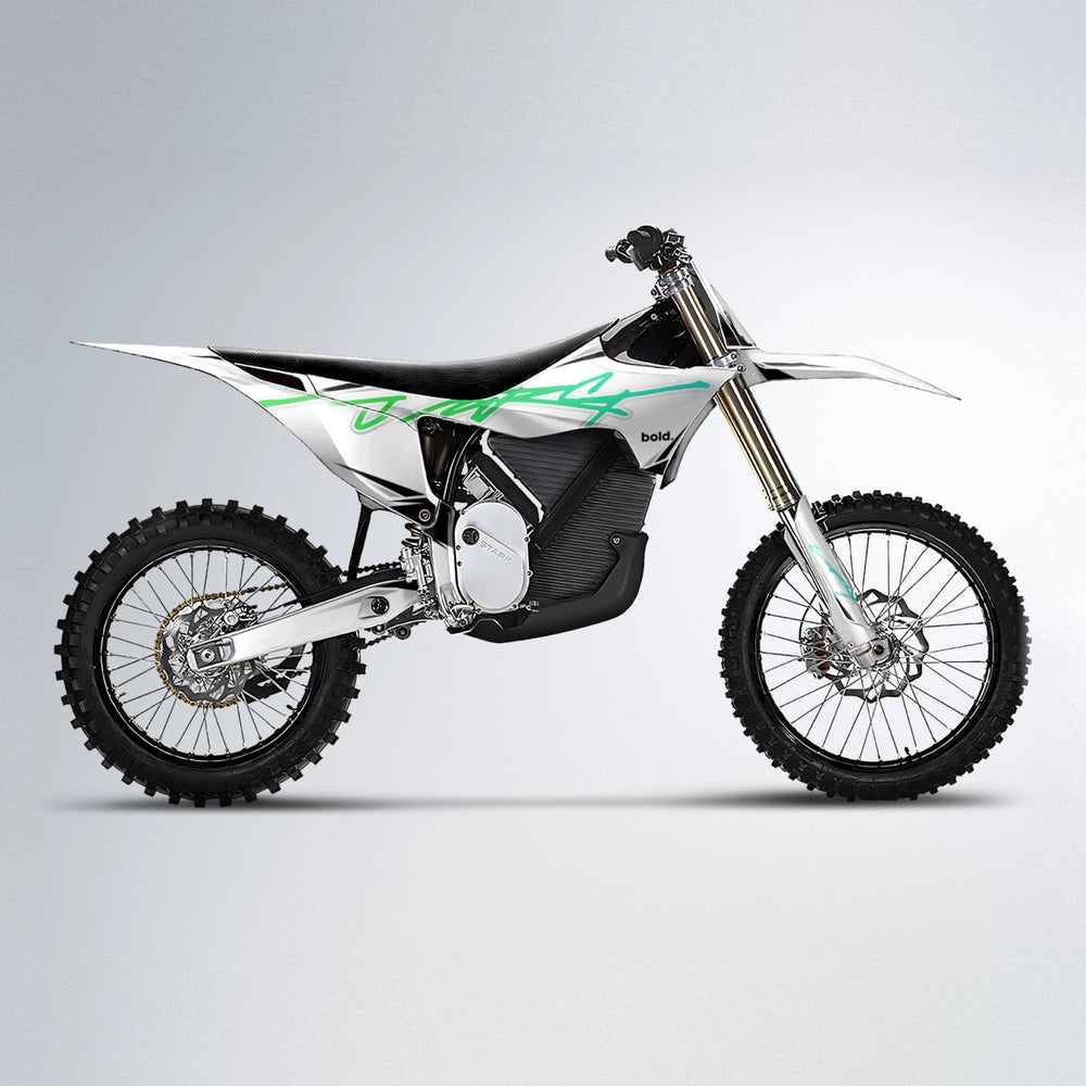 VOLTAGE Stark Varg MX motocross graphics kit in Cyan & Green