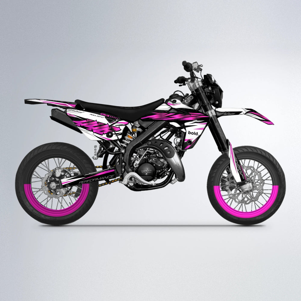 WESTCOAST Rieju MRT supermoto graphics kit in Pink