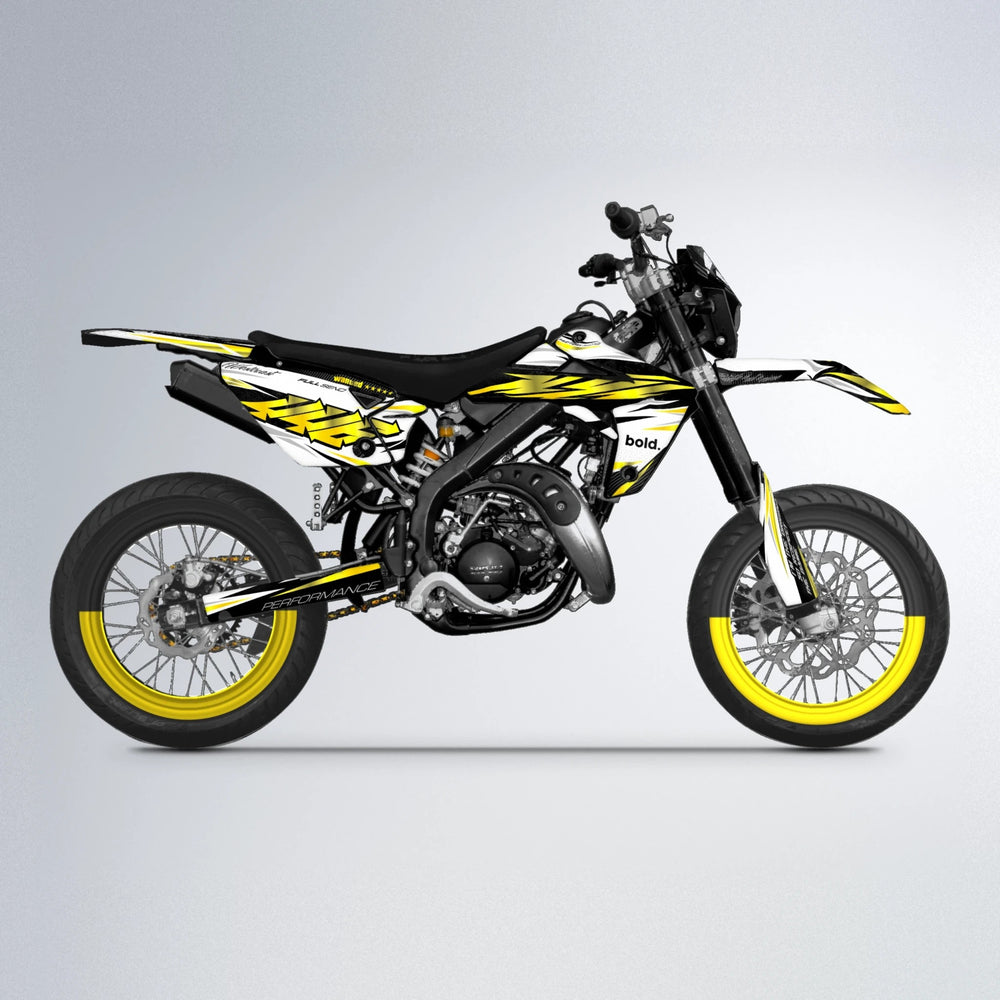 WESTCOAST Rieju MRT supermoto graphics kit in Yellow