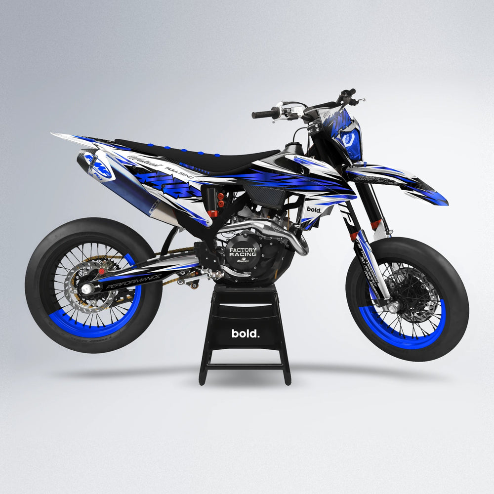 WESTCOAST supermoto graphics kit in Blue