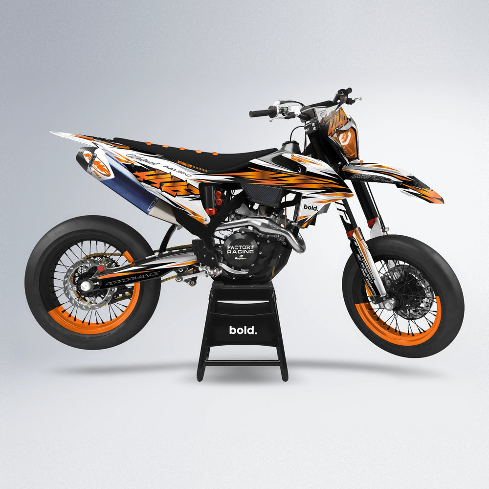WESTCOAST supermoto graphics kit in Orange
