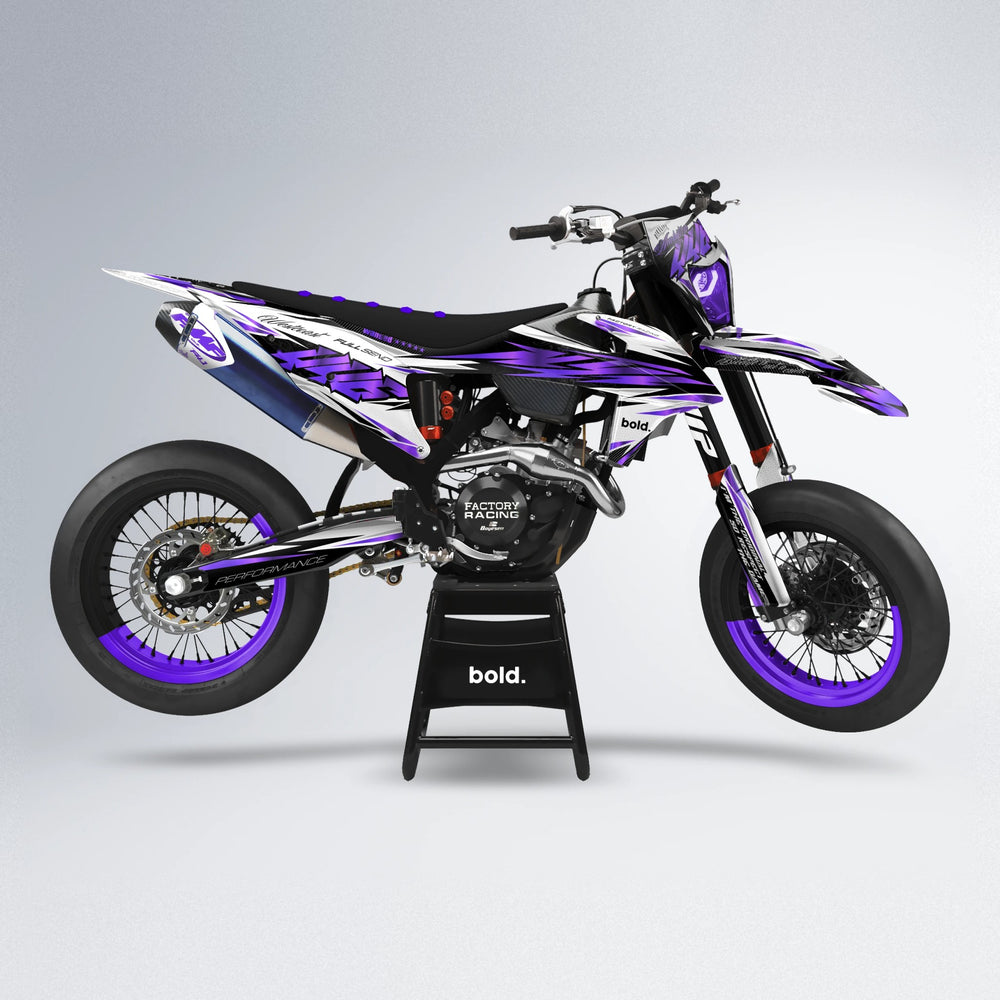 WESTCOAST supermoto graphics kit in Purple