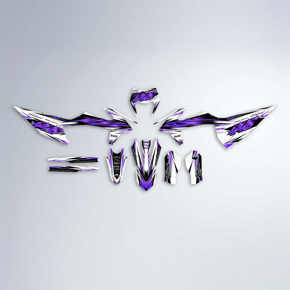 WESTCOAST graphics kit parts layout in Purple