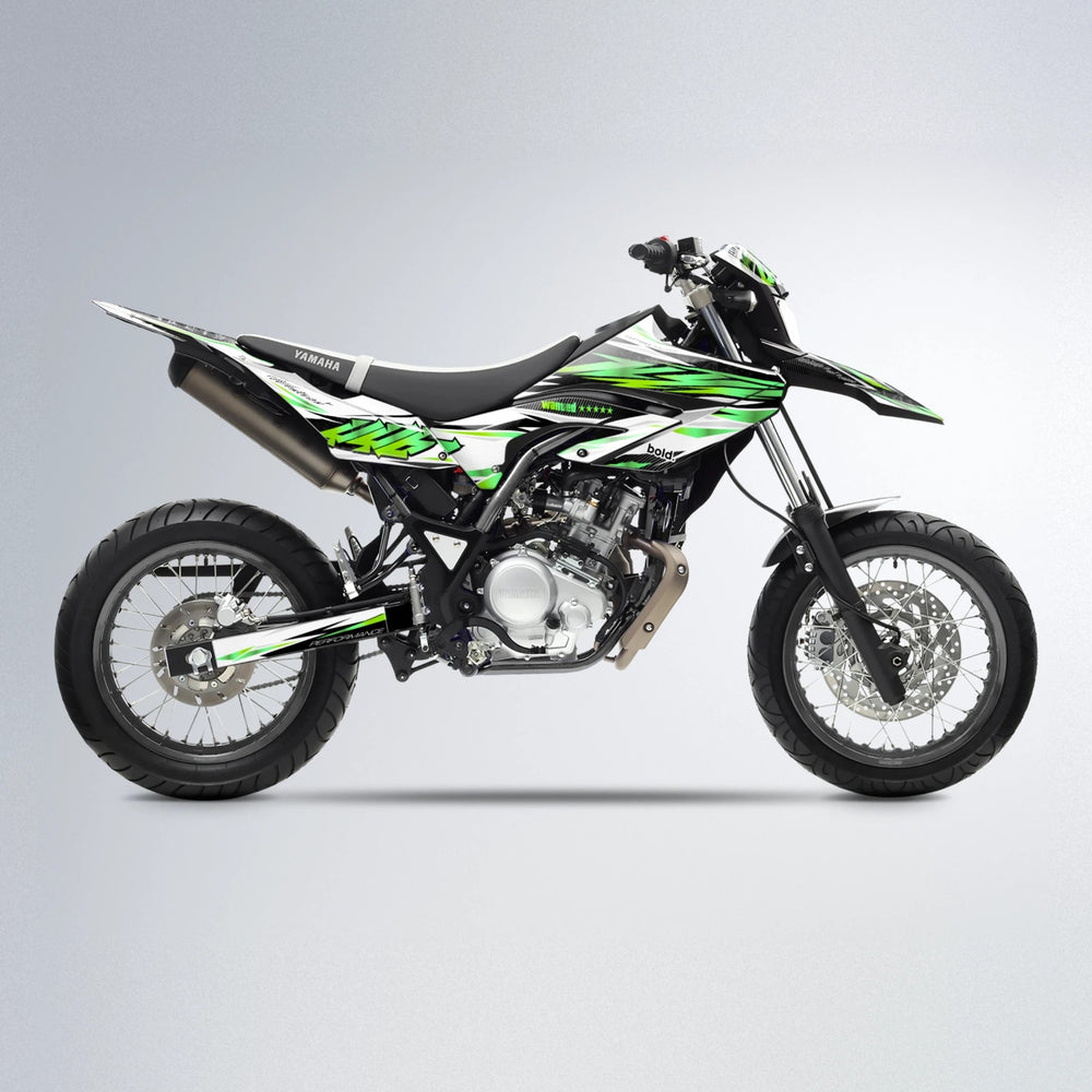 WESTCOAST Yamaha WR 125X supermoto graphics kit in Green