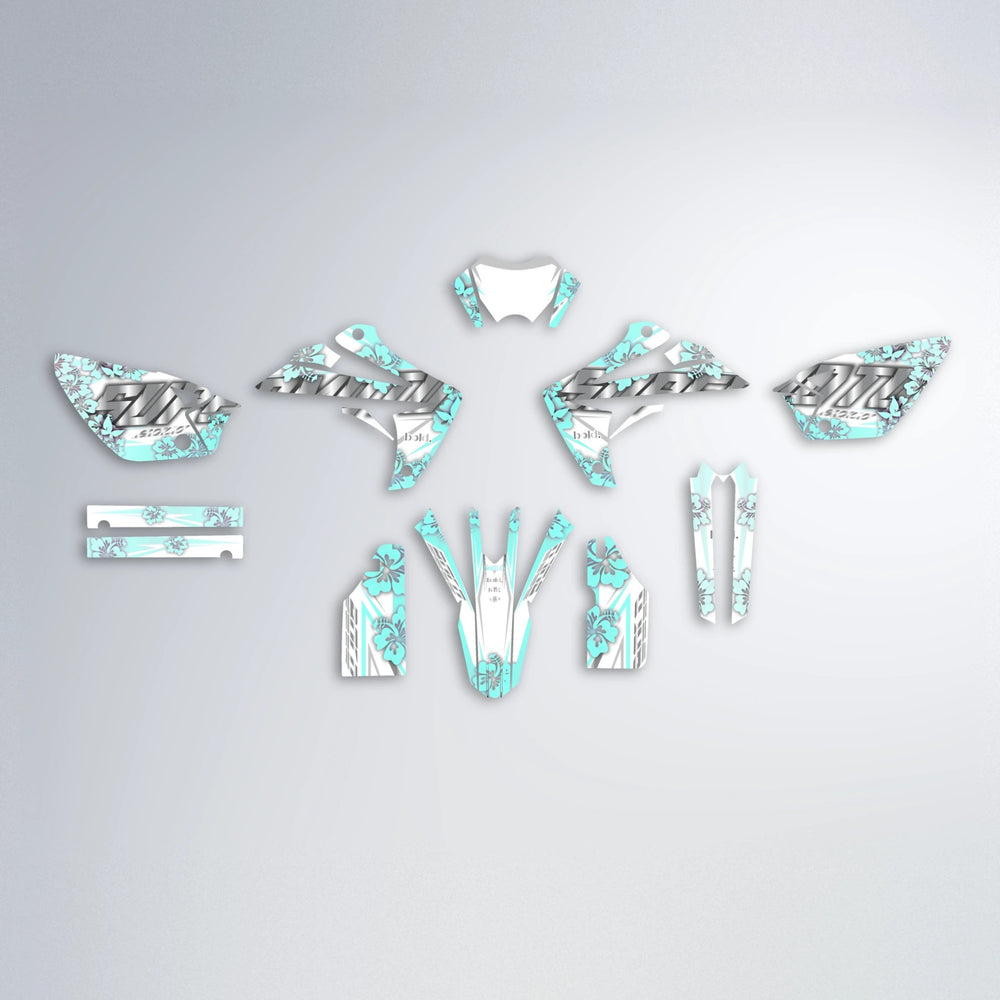 WNICOO Rieju MRT graphics kit parts layout in Mint