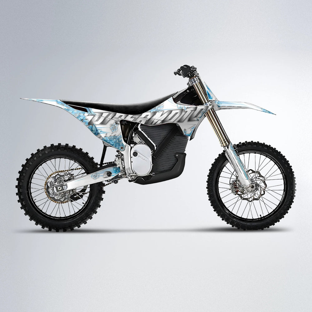 WNICOO Stark Varg MX motocross graphics kit in Light Blue & White