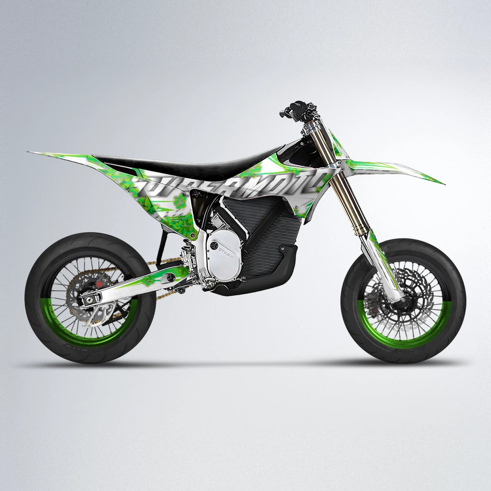 WNICOO Stark Varg SM supermoto graphics kit in Green