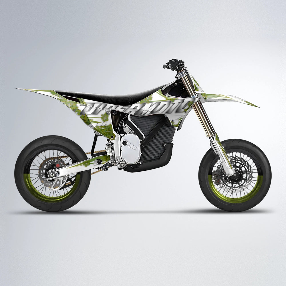 WNICOO Stark Varg SM supermoto graphics kit in Olive