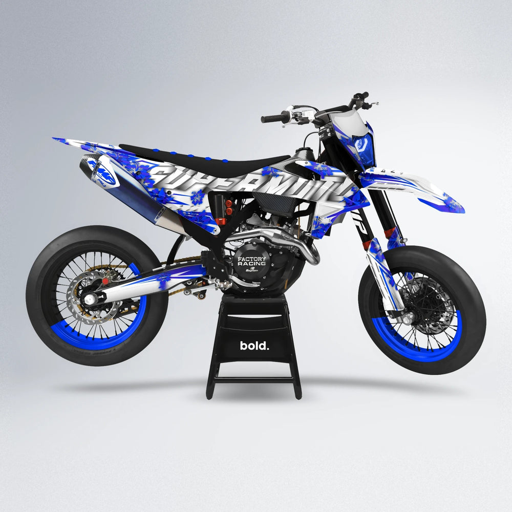 WNICOO supermoto graphics kit in Blue