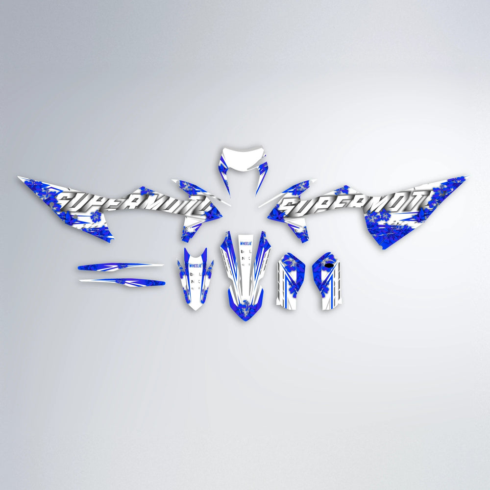 WNICOO graphics kit parts layout in Blue