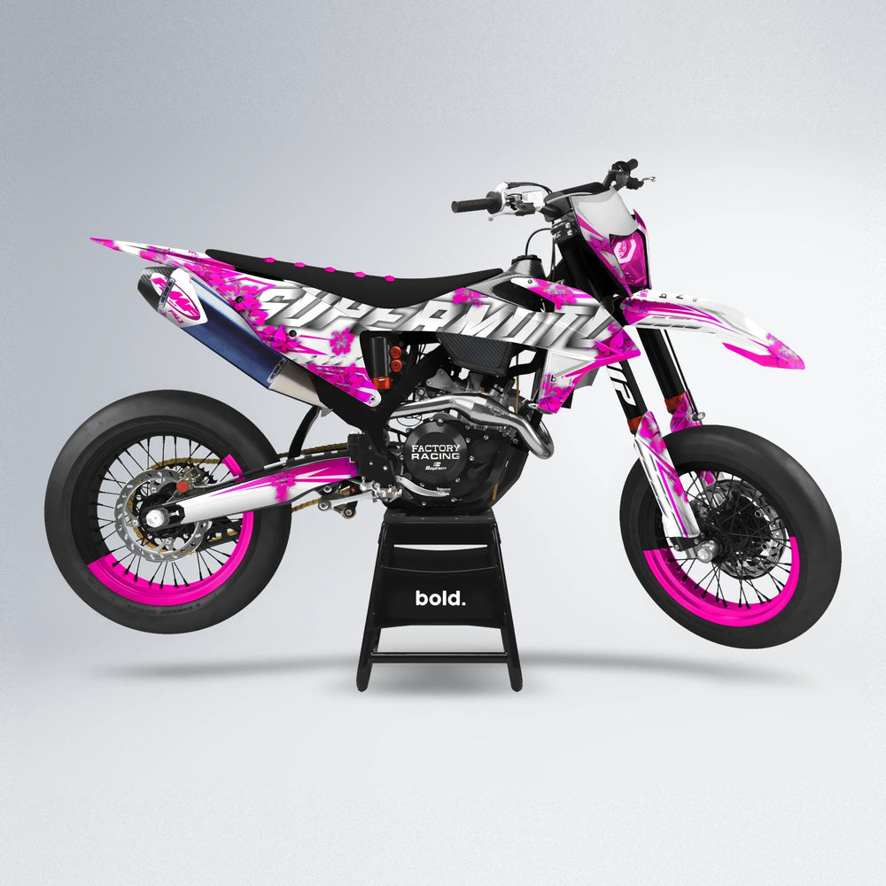 WNICOO supermoto graphics kit in Custom Colour