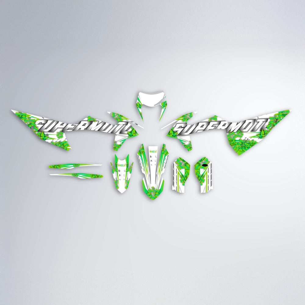 WNICOO graphics kit parts layout in Green