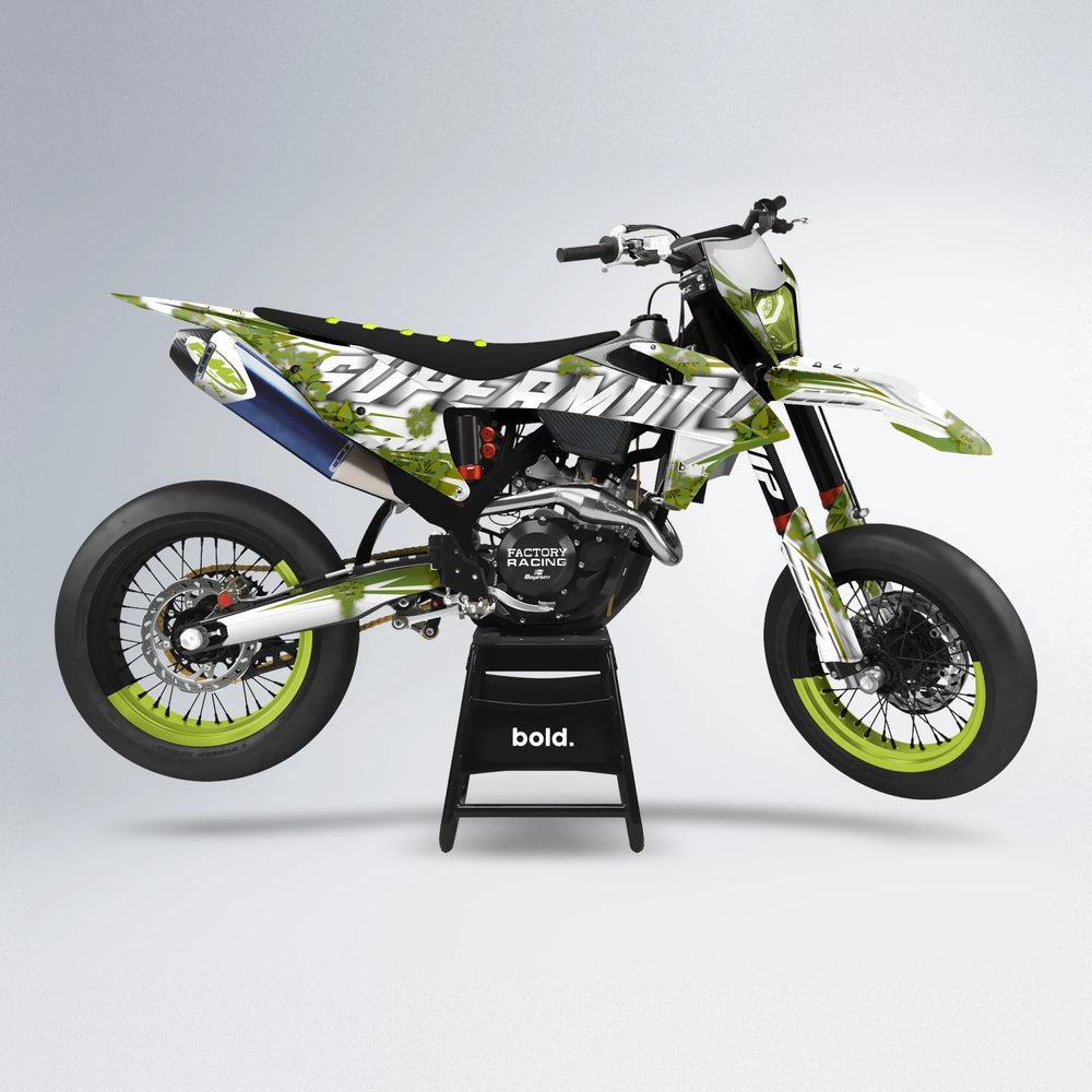 WNICOO supermoto graphics kit in Olive