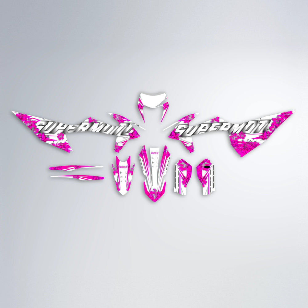 WNICOO graphics kit parts layout in Pink