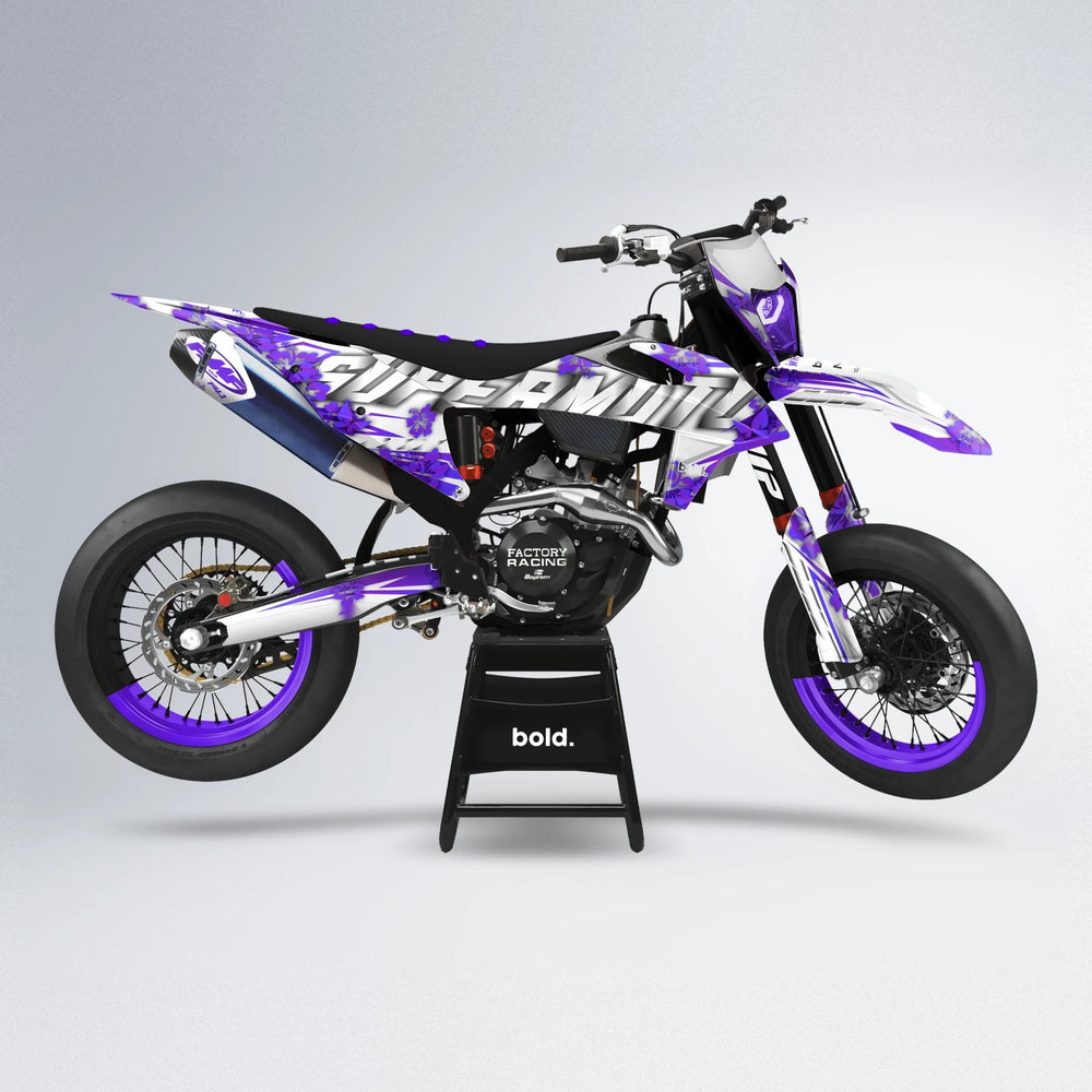 WNICOO supermoto graphics kit in Purple