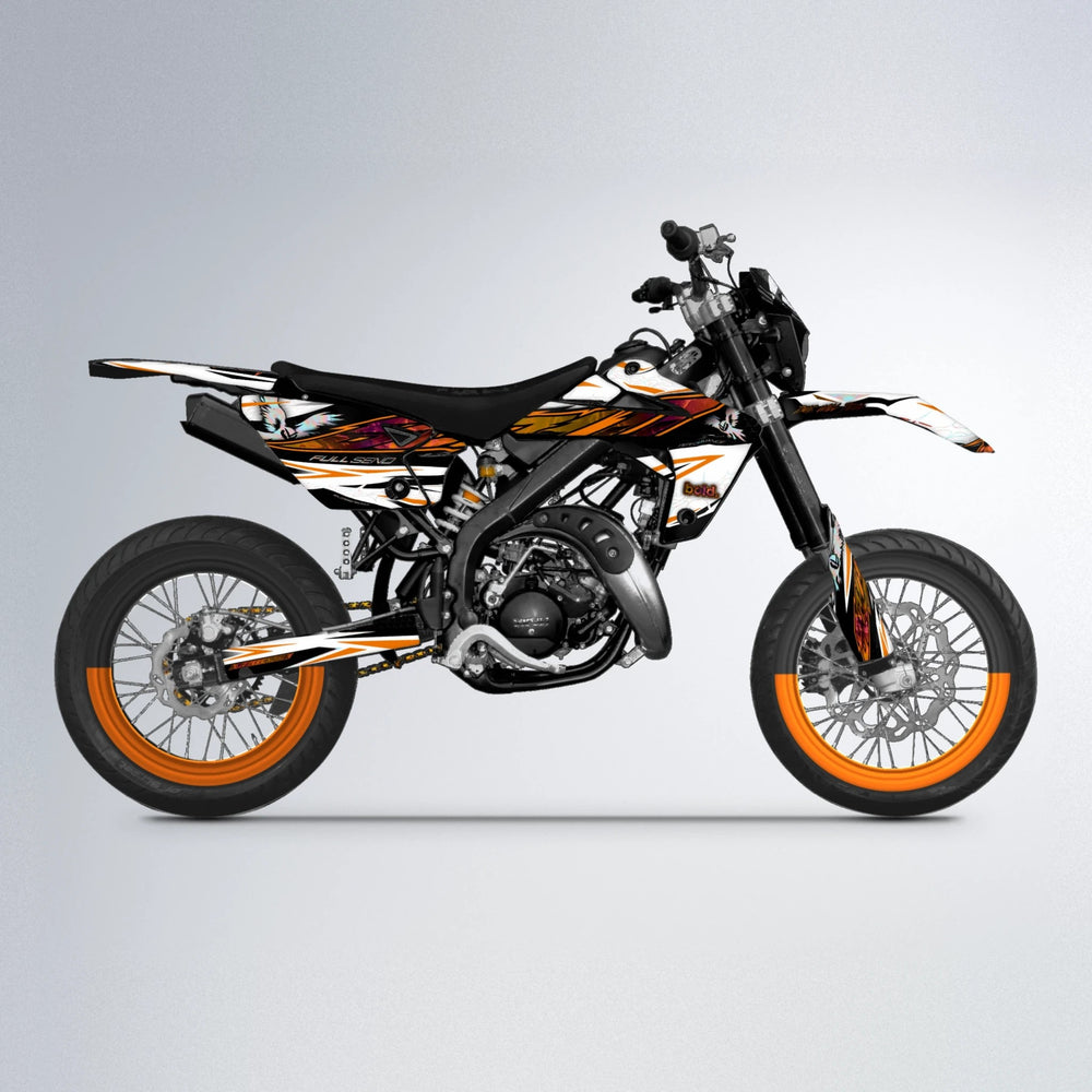 ZAPP Rieju MRT supermoto graphics kit in Orange