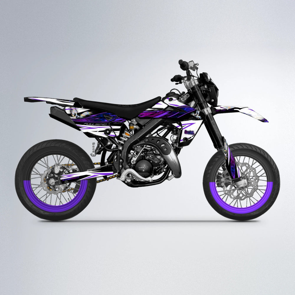 ZAPP Rieju MRT supermoto graphics kit in Purple