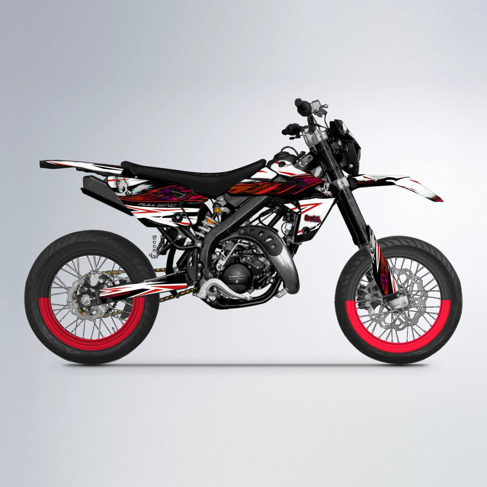 ZAPP Rieju MRT supermoto graphics kit in Red