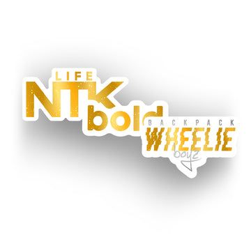 Chrome Sticker Bundle Gold Glitter