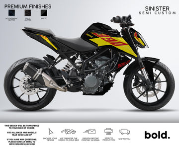 SINISTER - KTM DUKE Graphics kit