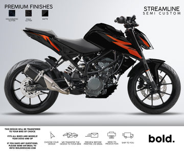 STREAMLINE - KTM DUKE Graphics kit