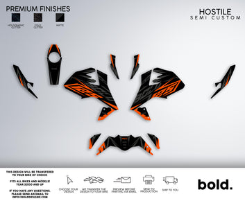 HOSTILE - KTM DUKE Graphics kit