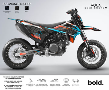 AQUA - KTM SMC 690 Graphics kit