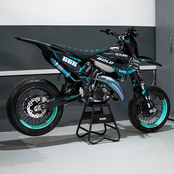 SMPRO Robins Egg Blue/Cobalt Grey | Supermoto Wheelset