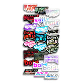 bold. Stickers - Bolddesignz