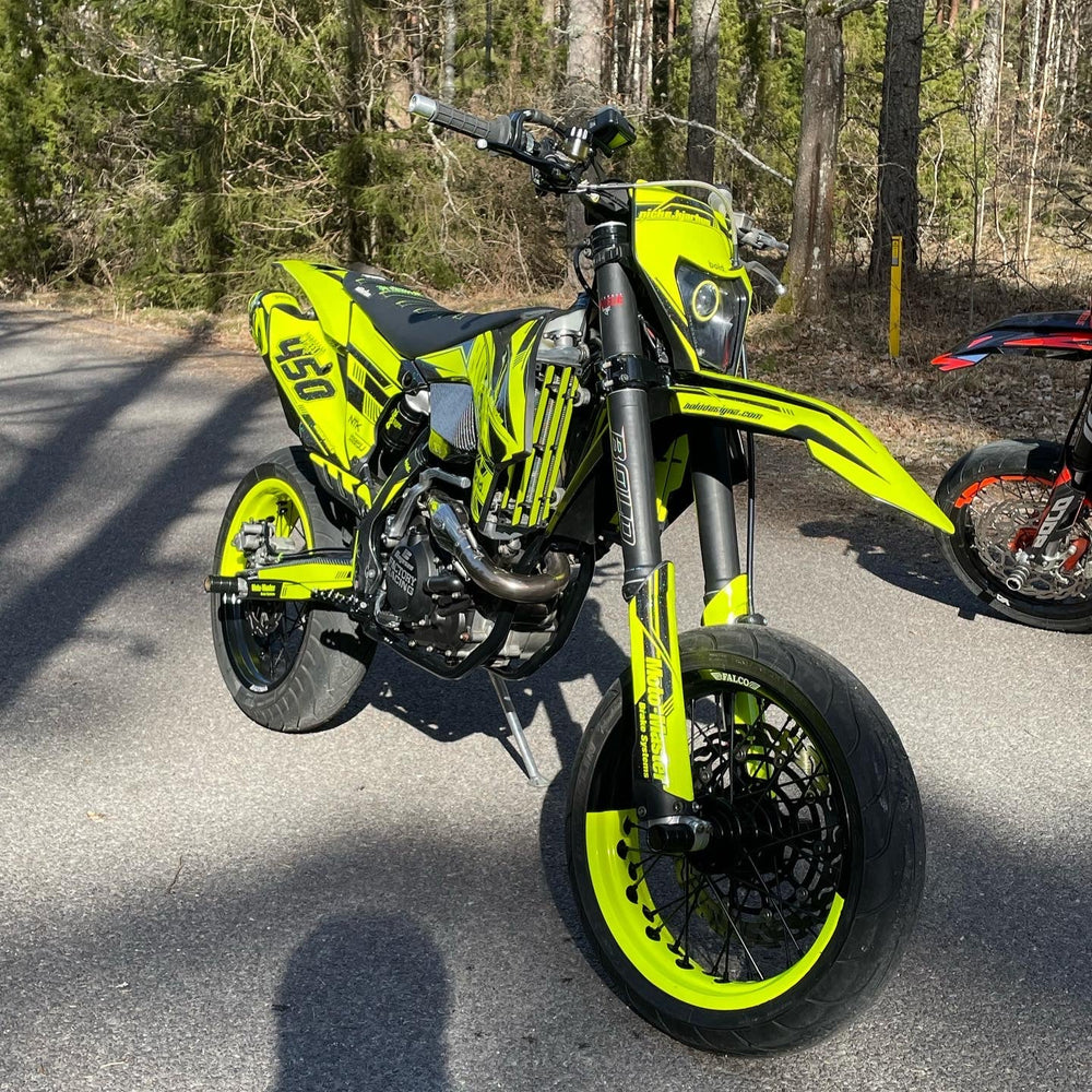 50/50 Supermoto Wheel Graphics – 2 Color Wheel Wrap