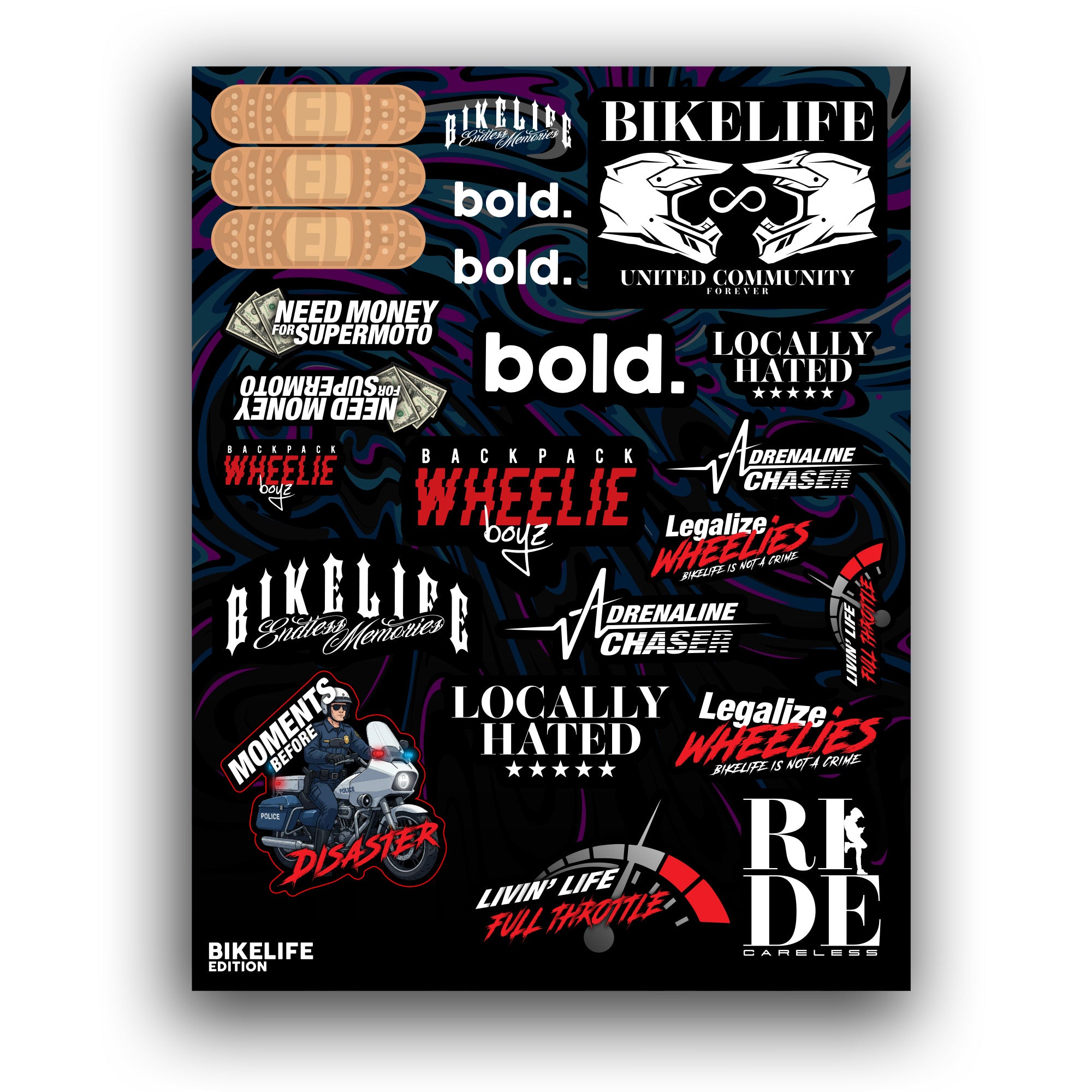 Sticker Sheet - BIKELIFE