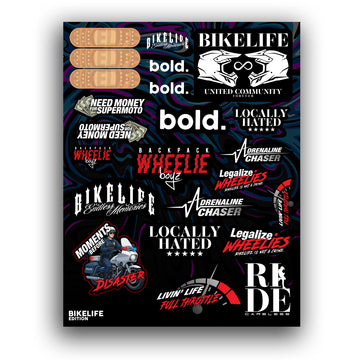 Sticker Sheet - BIKELIFE