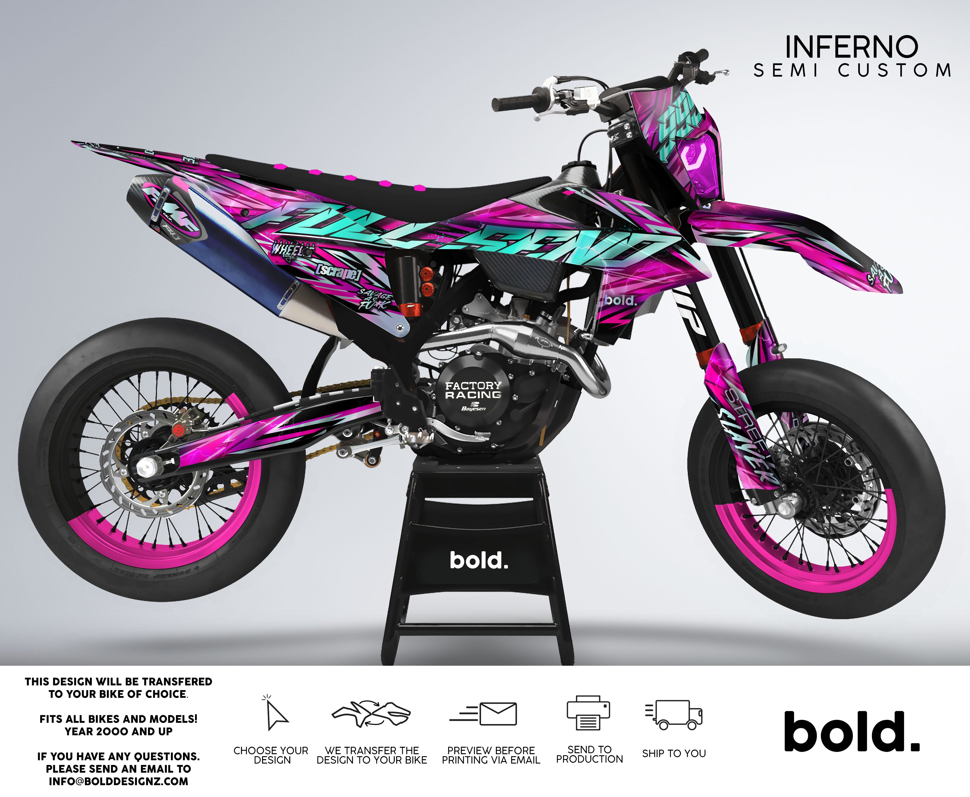 Inferno - Graphics kit (LIMITED EDITION) - Bolddesignz