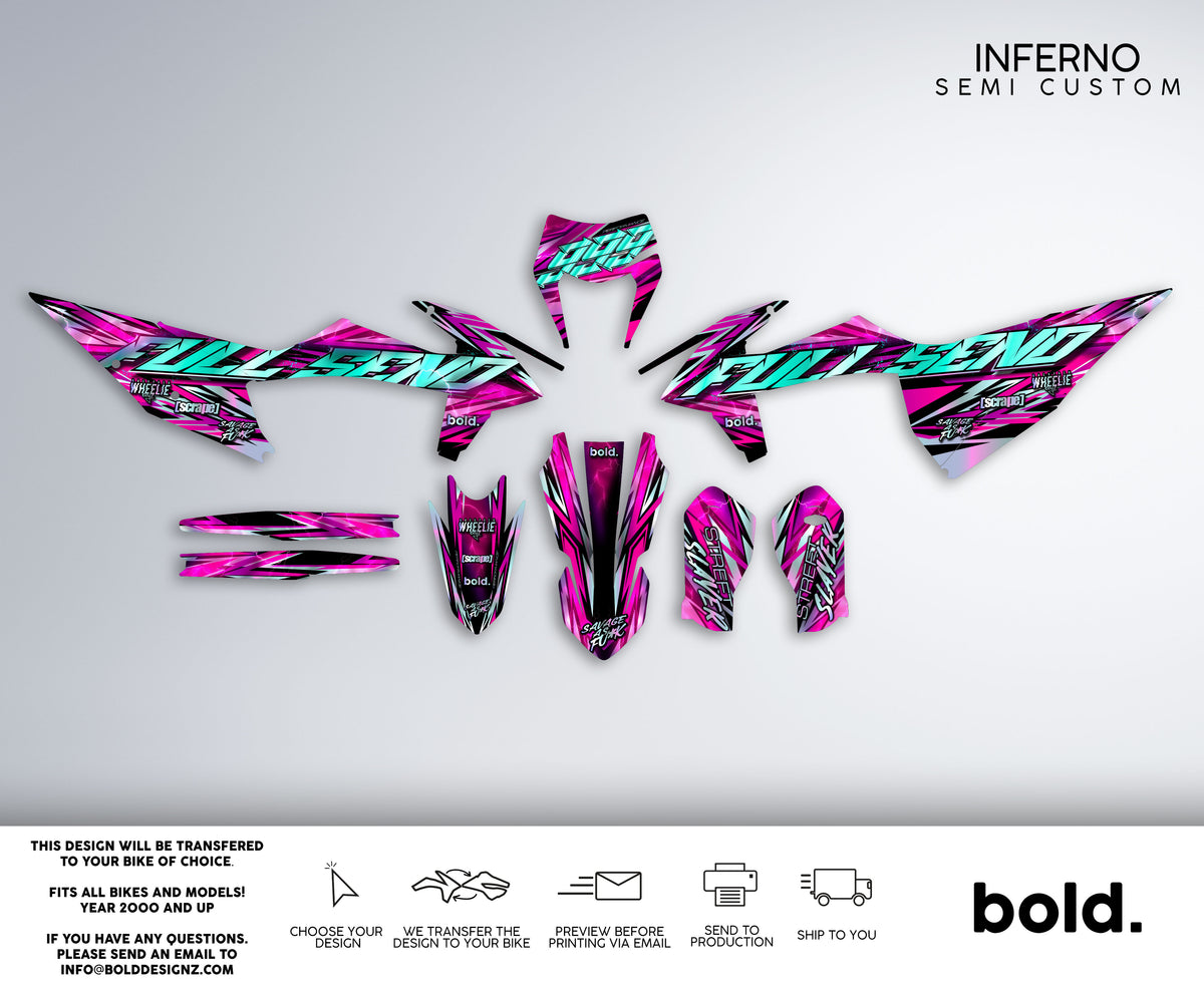 Supermoto Semi-Custom Graphics - Bolddesignz