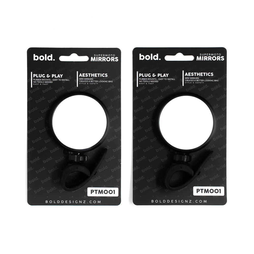 bold. Mini Supermoto Mirrors