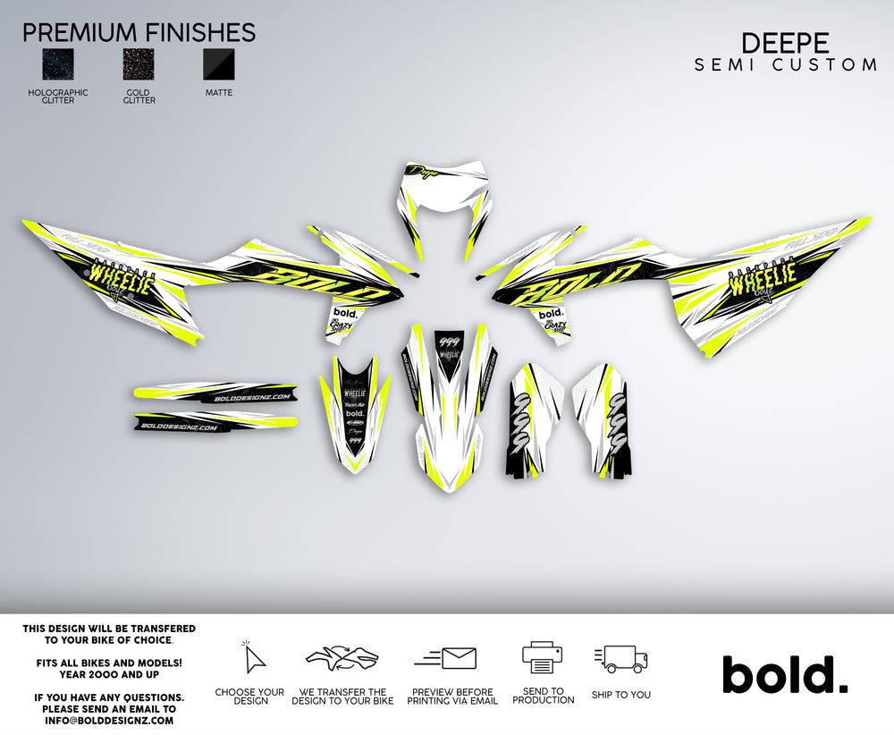 DEEPE supermoto graphics kit