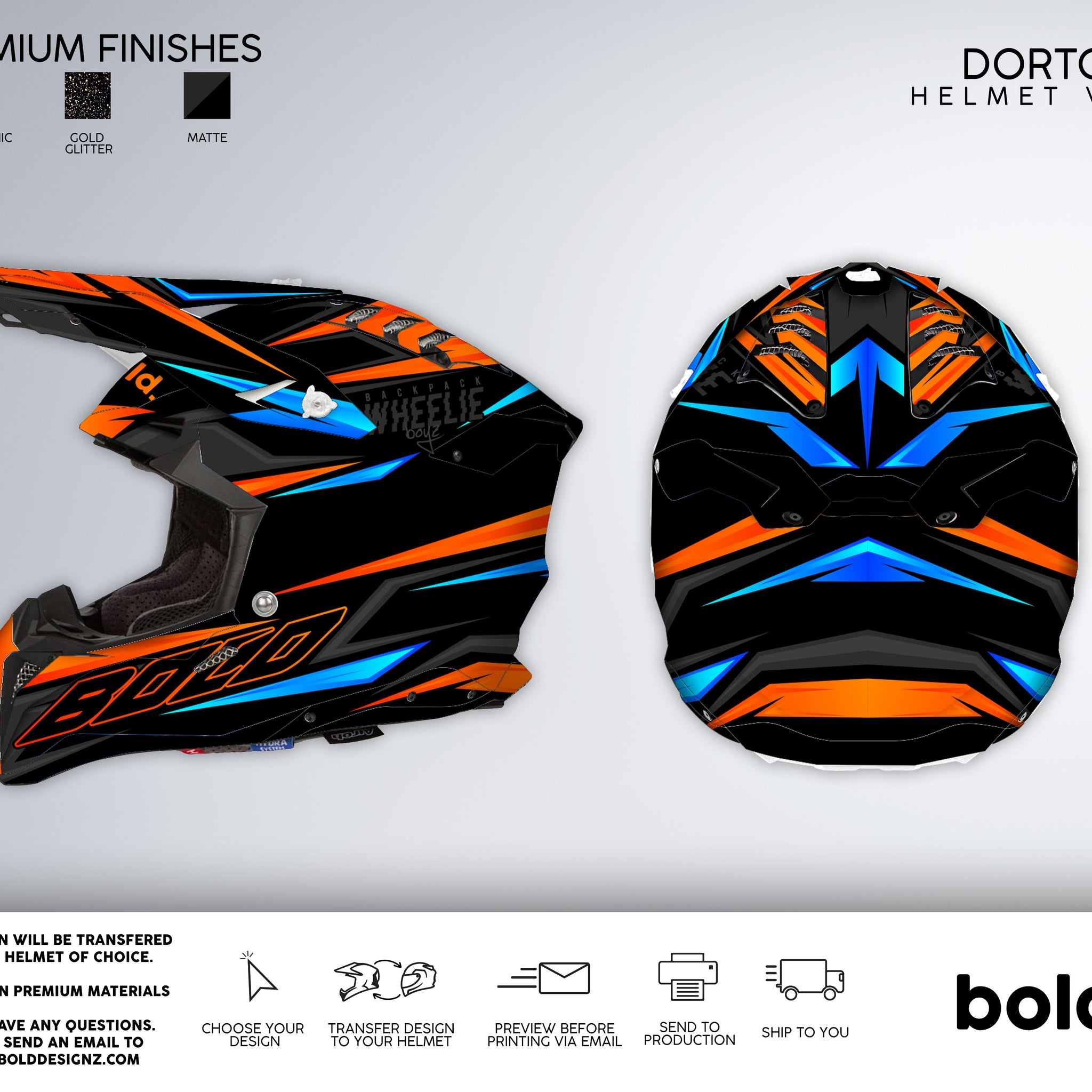 DORTOS Helmet Wrap Bolddesignz - Main Image
